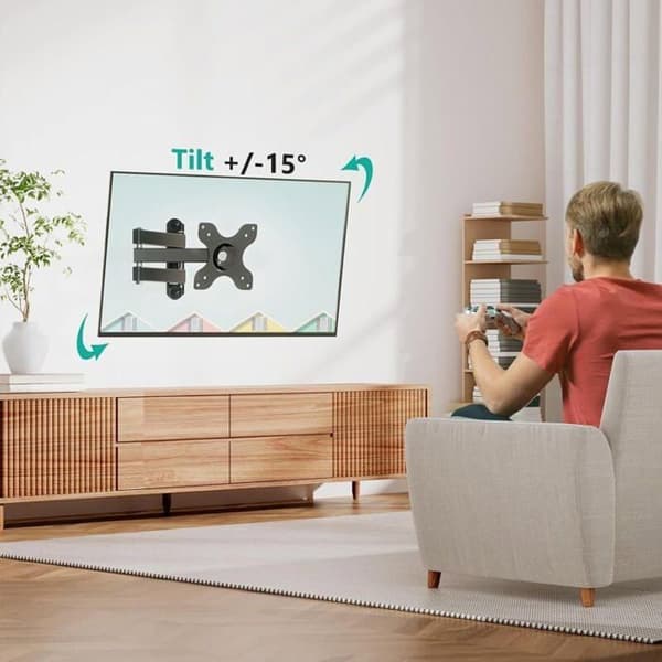 Ledbart TV-väggfäste 13-32\" – Utdragbar arm 15 tum