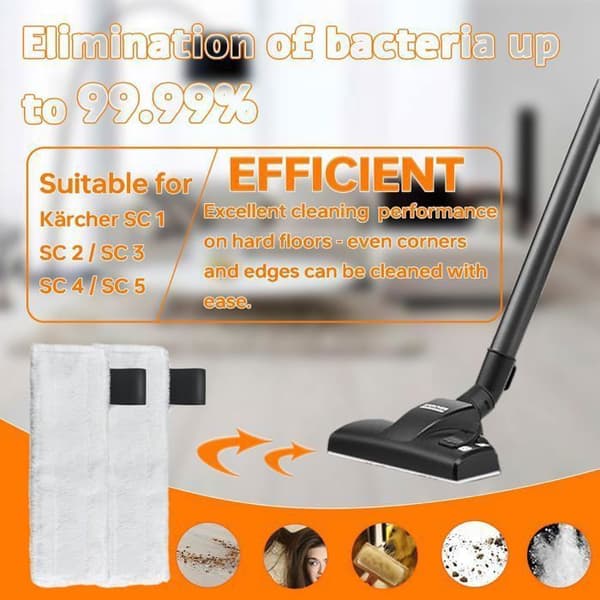 10-pack mikrofiberrengöringsdynor för Easy Fix SC1 SC2 SC3 SC4 SC5 ångtvättar