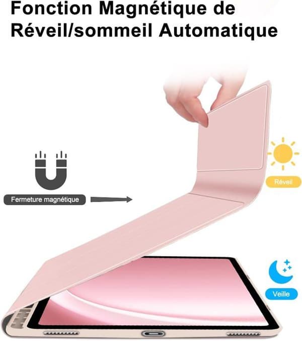 Trådlöst tangentbord - Samsung Galaxy Tab S10 Plus - Roséguld - Bluetooth 5.0 - 12,4 tum