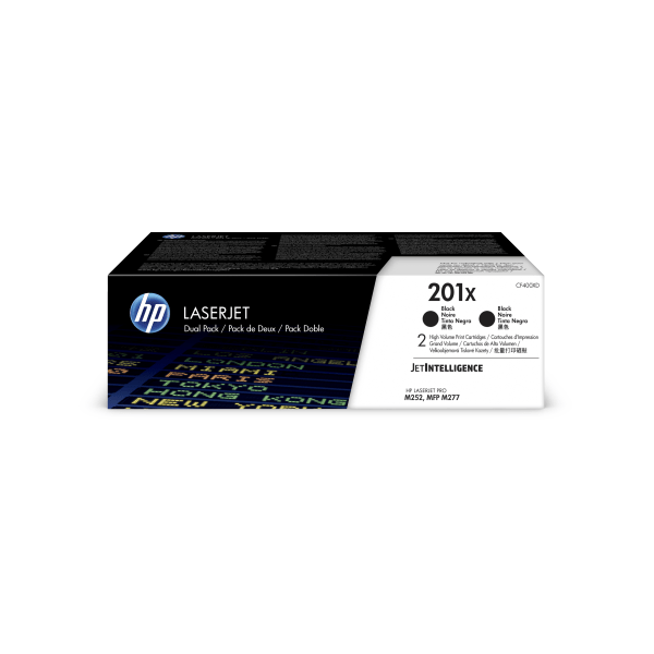 HP 201X svart 2800 sidor Toner CF400XD