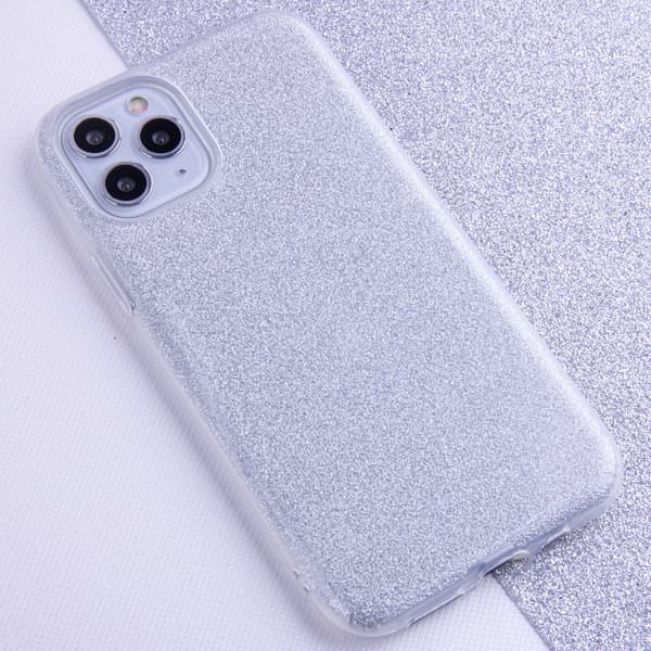 Glitter 3-i-1 skal för iPhone 12 Mini silver
