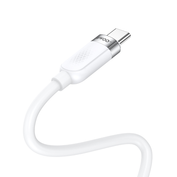 BWOO 65W kabel USB-C - USB-C 1m vit