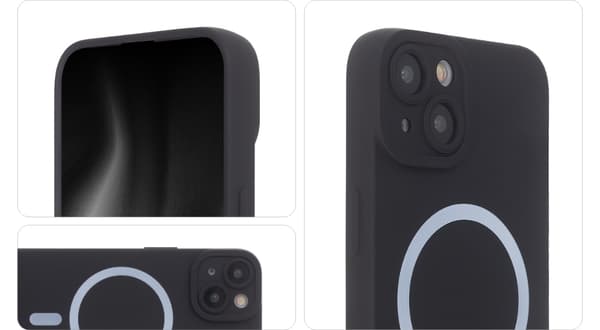 Silicon Soft Mag skal för iPhone 14 Pro svart