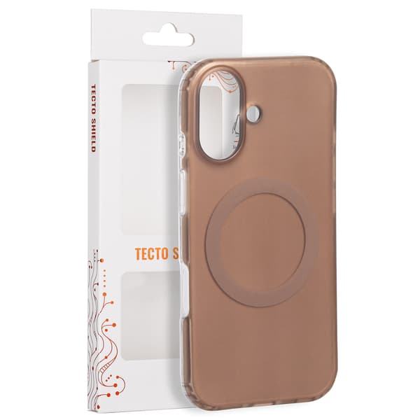 Tecto Shield Mistiq Mag skal för iPhone 17 brun brun
