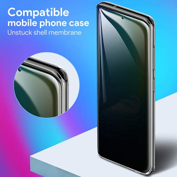 Sekretessskydd i härdat glas, för Samsung Galaxy S8 plus