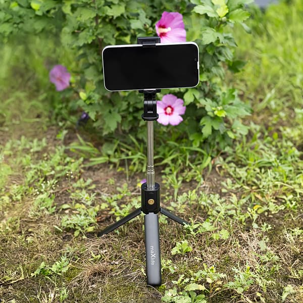 Maxlife Bluetooth selfiepinne stativ MXST-100 svart svart