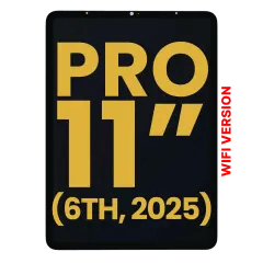 OLED-enhet med digitizer för iPad Pro 11\" 6:e generationen (2025) (endast WiFi-version) (renoverad) (alla färger)