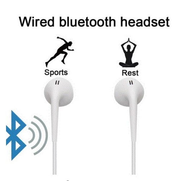 bluetooth hörlurar för iphone vit vit