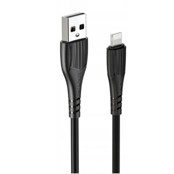 2st Borofone -   Lightning -kabel 1m svart