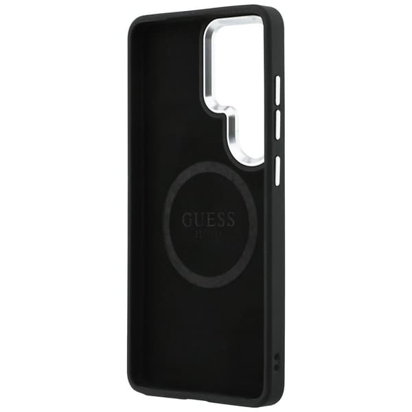 Guess skal Fixed Glitter Triangle MagSafe för Samsung Galaxy S26 Ultra silver
