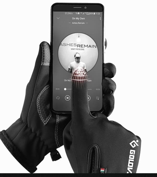 VINTERSPORT SMARTPHONEHANDSKAR - ISOLERADE svart svart
