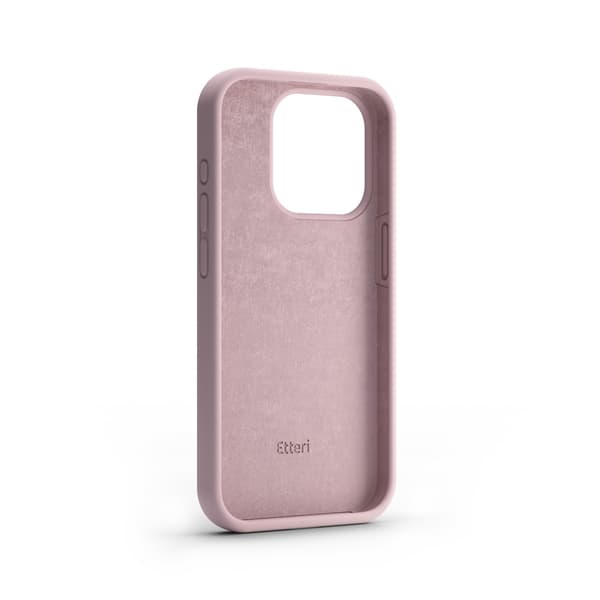 Etteri Silikonskal för iPhone 15 ljusrosa