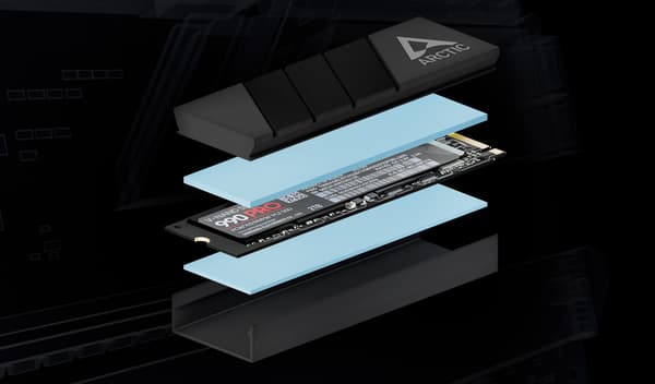 ARCTIC M2 Pro Solid state-drevköler 1-pack Silver
