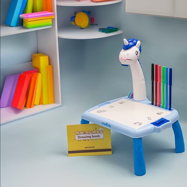 Maxlife projektor med ritbord MXDP-200 blå