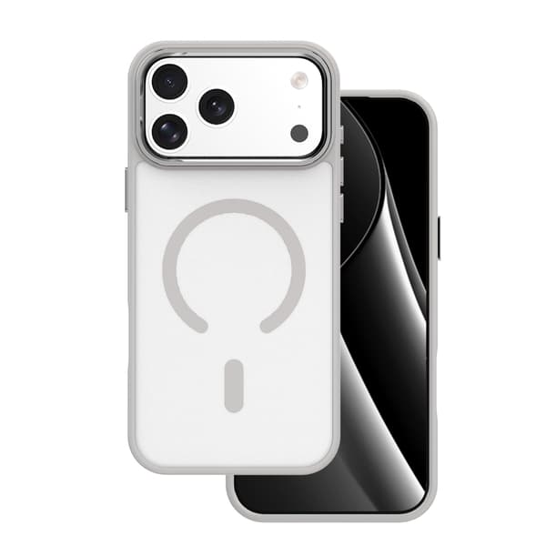 Frozen Mag-fodral för iPhone 17 Pro Max 6,9\" / 18 Pro Max 6,9\" grå öppen ring