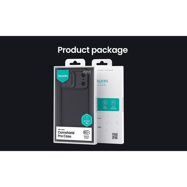NILLKIN CAMSHIELD PRO IPHONE 17 PRO MAX SVART / CZARNY