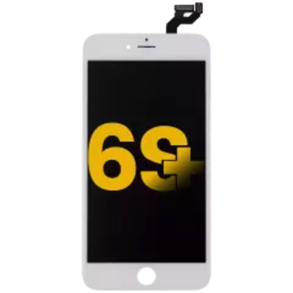 LCD-enhet med stålplatta för iPhone 6S Plus (renoverad) (vit)