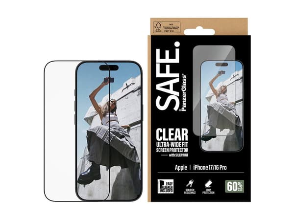 SAFE. by PanzerGlass svart Transparent svart