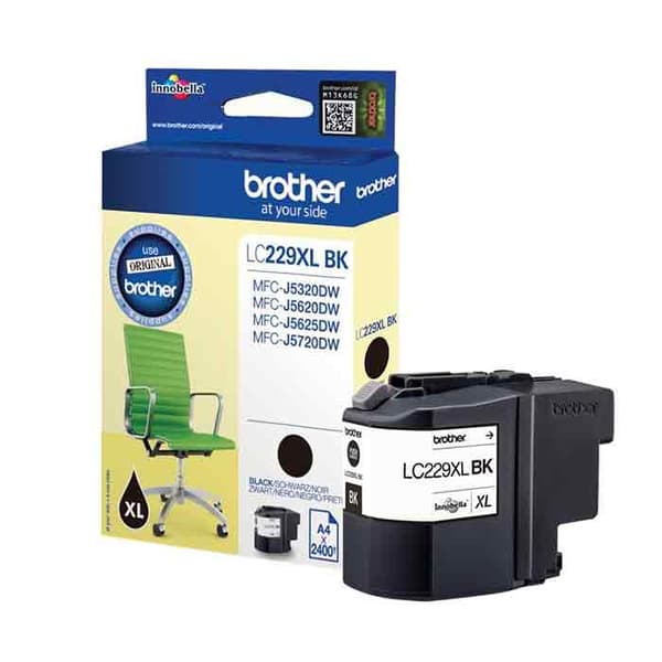 Brother LC229XL BK svart 2400 sidor bläck