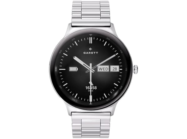 Garett Quantum 43 mm Silver SmartWatch