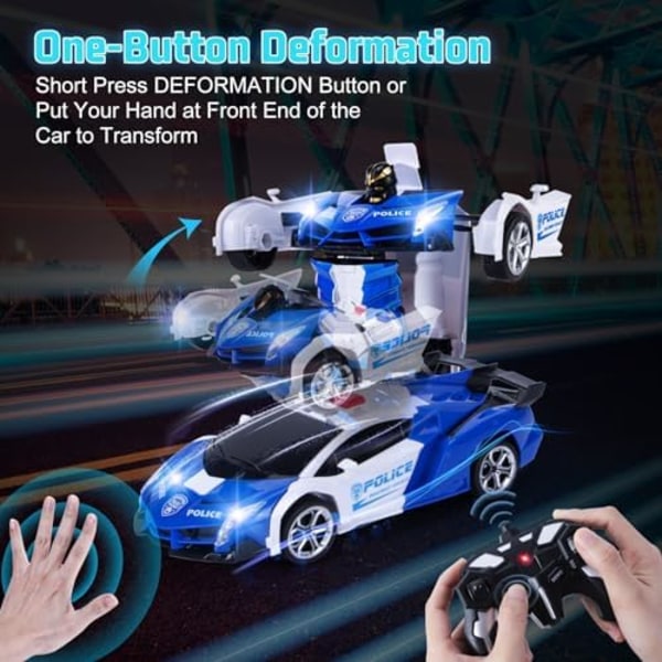 Transform Robot RC-bilar  blå