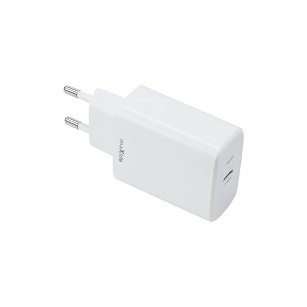 Maxlife MXTC-10-20C PD QC laddare 1x USB-C 20W vit
