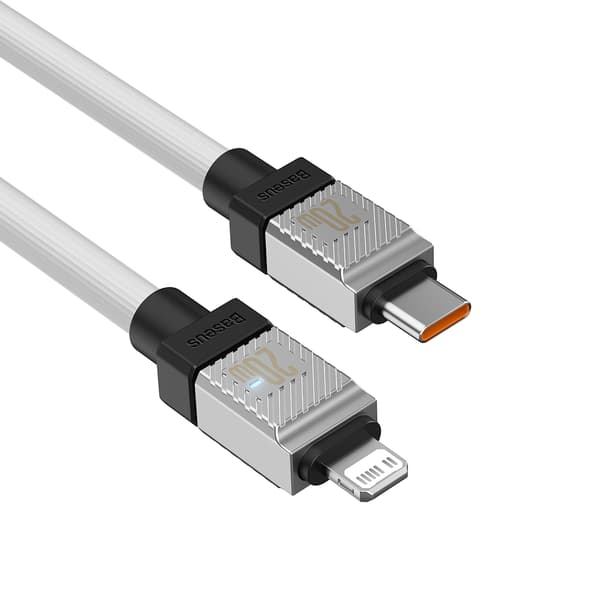 Baseus kabel CoolPlay USB-C - Lightning 1m 20W vit vit