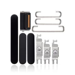 Hårda knappar (ström / volym / omkopplare) för iPhone 14 Pro / 14 Pro Max (rymdsvart) svart