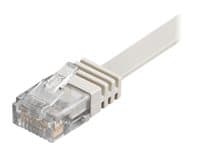 Goobay RJ45 CAT6 UTP 5M Uskärmet flad vit vit