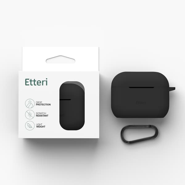 Etteri silikonfodral för AirPods Pro 3 svart
