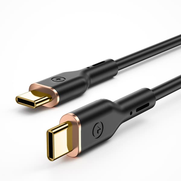 WIWU-kabel YQ02 USB-C - USB-C 100W 1,2m svart