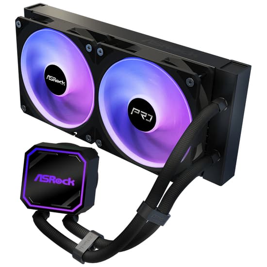 Asrock Pro 240 ARGB kölesystem 1-pack svart 120 mm svart