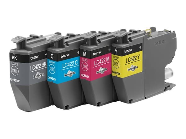Brother LC 422 Value Pack svart Gul Cyan Magenta 550 sidor