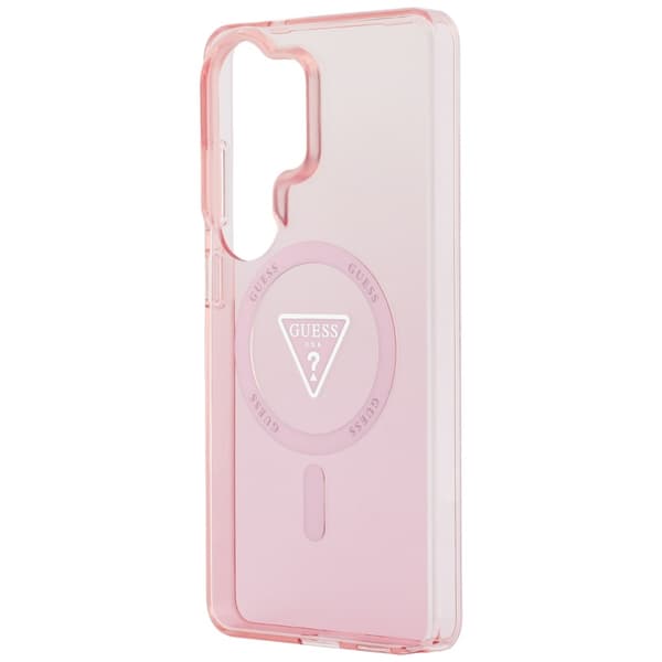Guess-fodral IML Gradient Triangle MagSafe för Samsung Galaxy S26 Ultra rosa