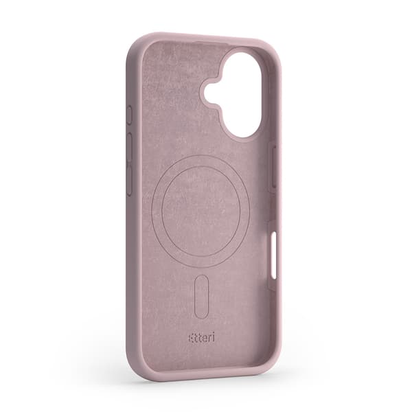 Etteri Silikon Mag skal för iPhone 16 Plus ljusrosa