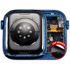 Höljesmontering kompatibel med Watch Series 7 (41MM) (Använd OEM-dragning: Klass A) (GPS-version) (Aluminium / Blå) blå