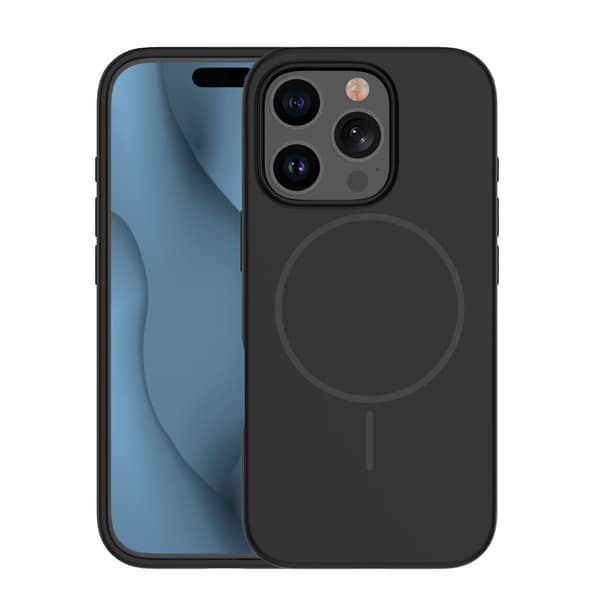 Silikon tunt Mag skal för iPhone 14 Pro svart