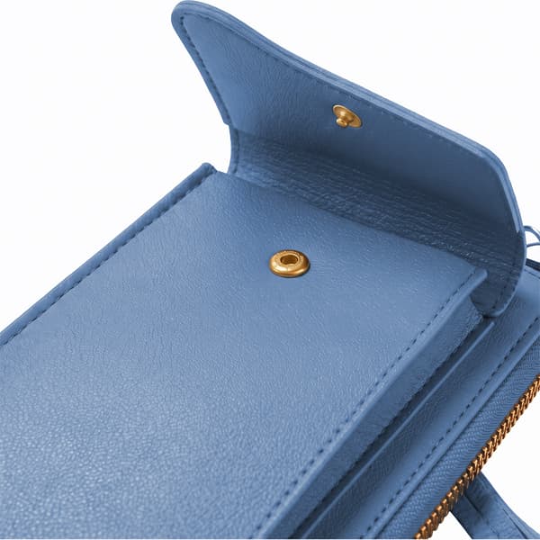 TELEFONVÄSKA MED PLÅNBOKSFUNKTION (18*11*5CM) blå