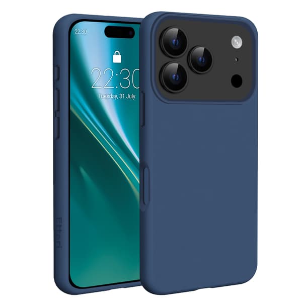 Etteri Silikon Mag-fodral för iPhone 17 Pro / 18 Pro mörkblå