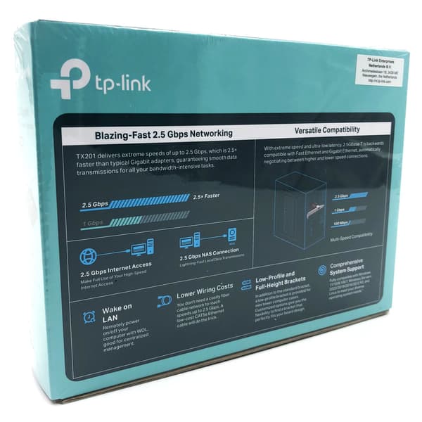 TP-Link TX201 V1 Netvärksadapter PCI Express 2.1 x4 2.5Gbps