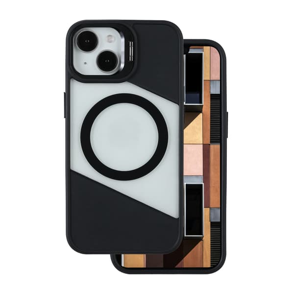 Fusion Mag skal för iPhone 16 svart