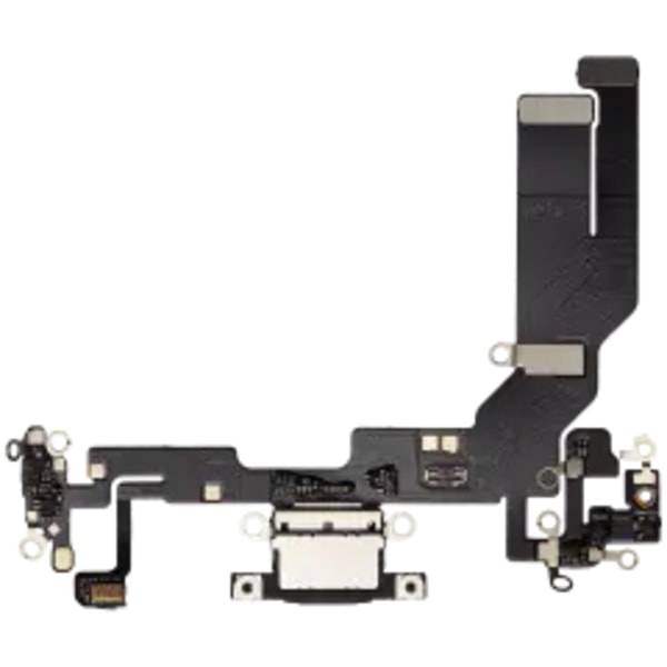 Laddningsport Flexkabel för iPhone 16e / 17e (Eftermarknad Plus) (Svart)