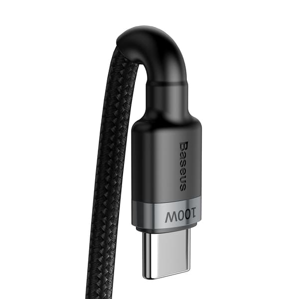 Baseus kabel Cafule PD USB-C - USB-C 2,0 m 5A grå-svart 100W svart