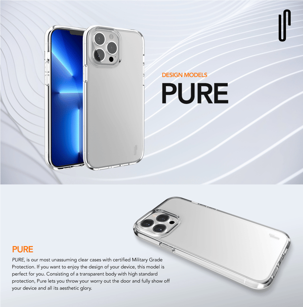 Ugly Rubber Pure-skal till iPhone 14 Pro Max 6,7\" transparent