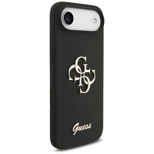 Guess Silicone Big 4G Script fodral för iPhone Air svart svart