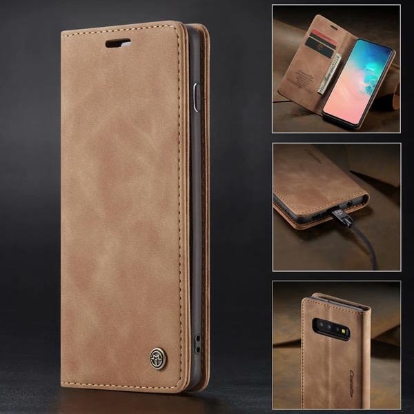 CaseMe 013Phone Case för Samsung A80 mörkbrun