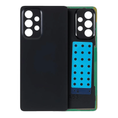 Baksidesglas för Samsung Galaxy A53 5G (A536 / 2022) (Eftermarknad Plus) (Svart)