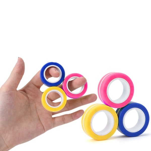 (3 kpl) Magneettipallot Fidget Toys pinkki