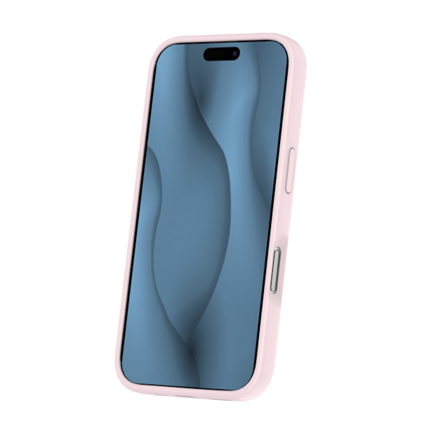 Silicone Thin Mag case for iPhone 16th / 17th light pink