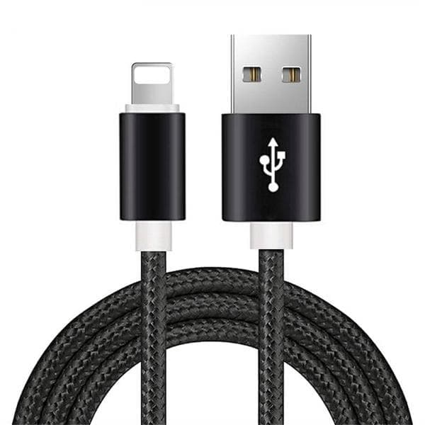hög kvalitet 3 m iphone kabel svart svart